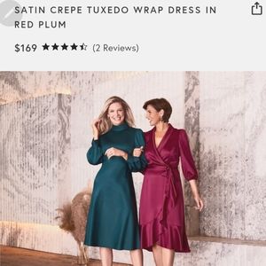 Plus size satin plum dress.